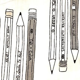 Black & White Pencil Wristlet