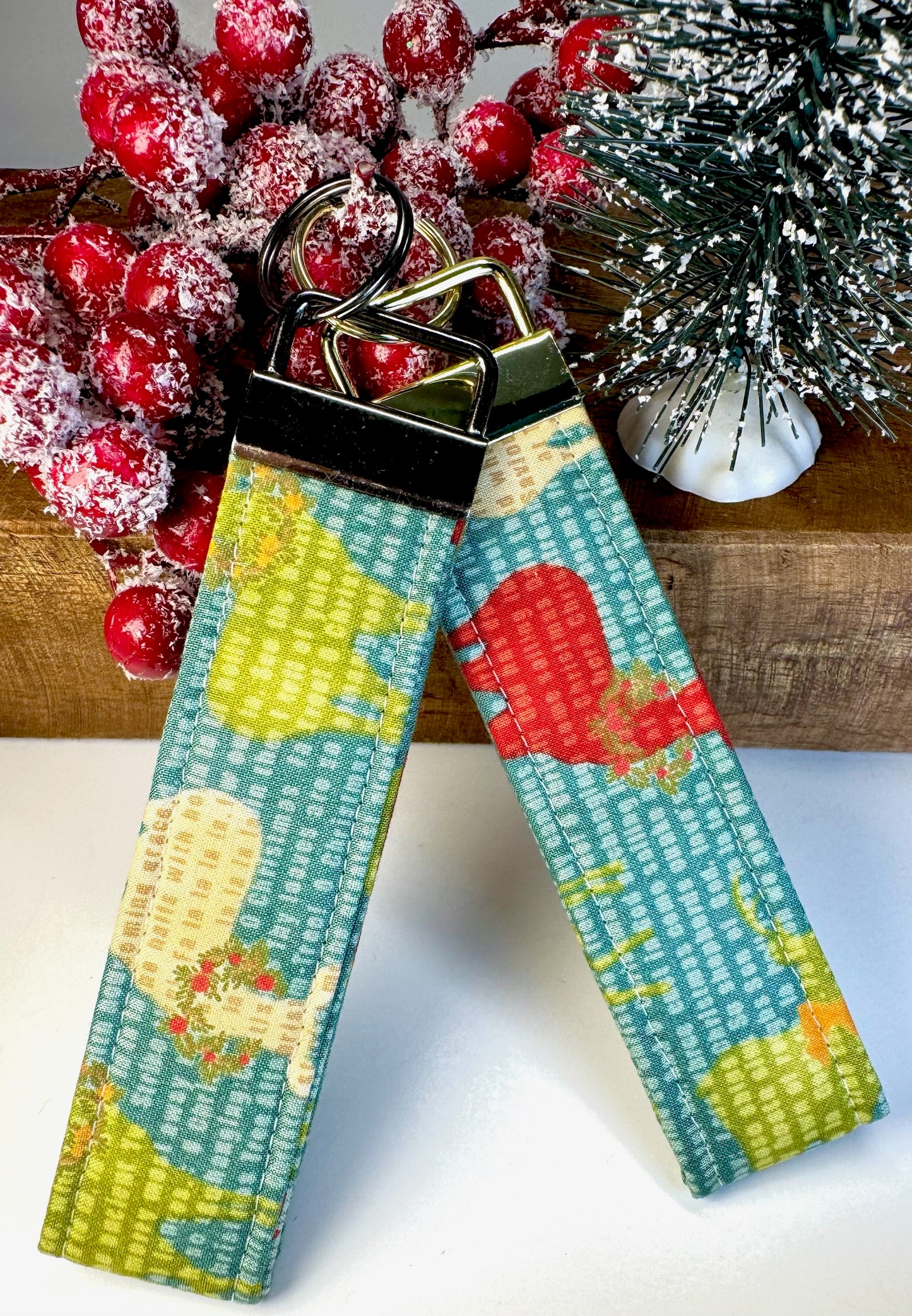 Colorful Reindeer Wristlet