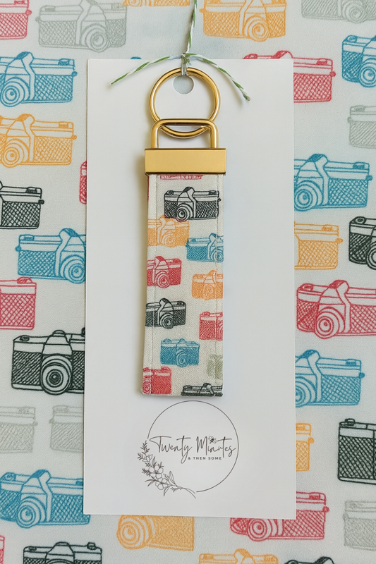 Vintage Camera Wristlet