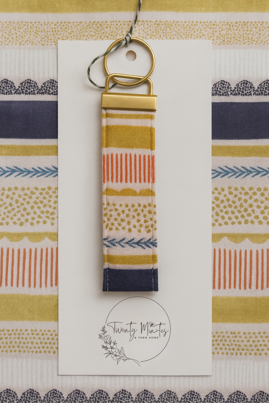 Happy Stripes Wristlet