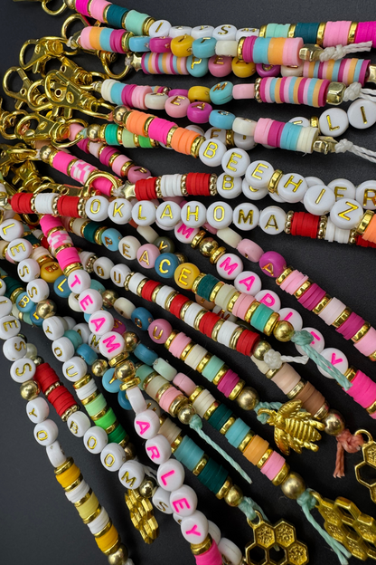 Custom Beaded Keychain