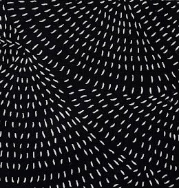 Black & White Line Art Wristlet