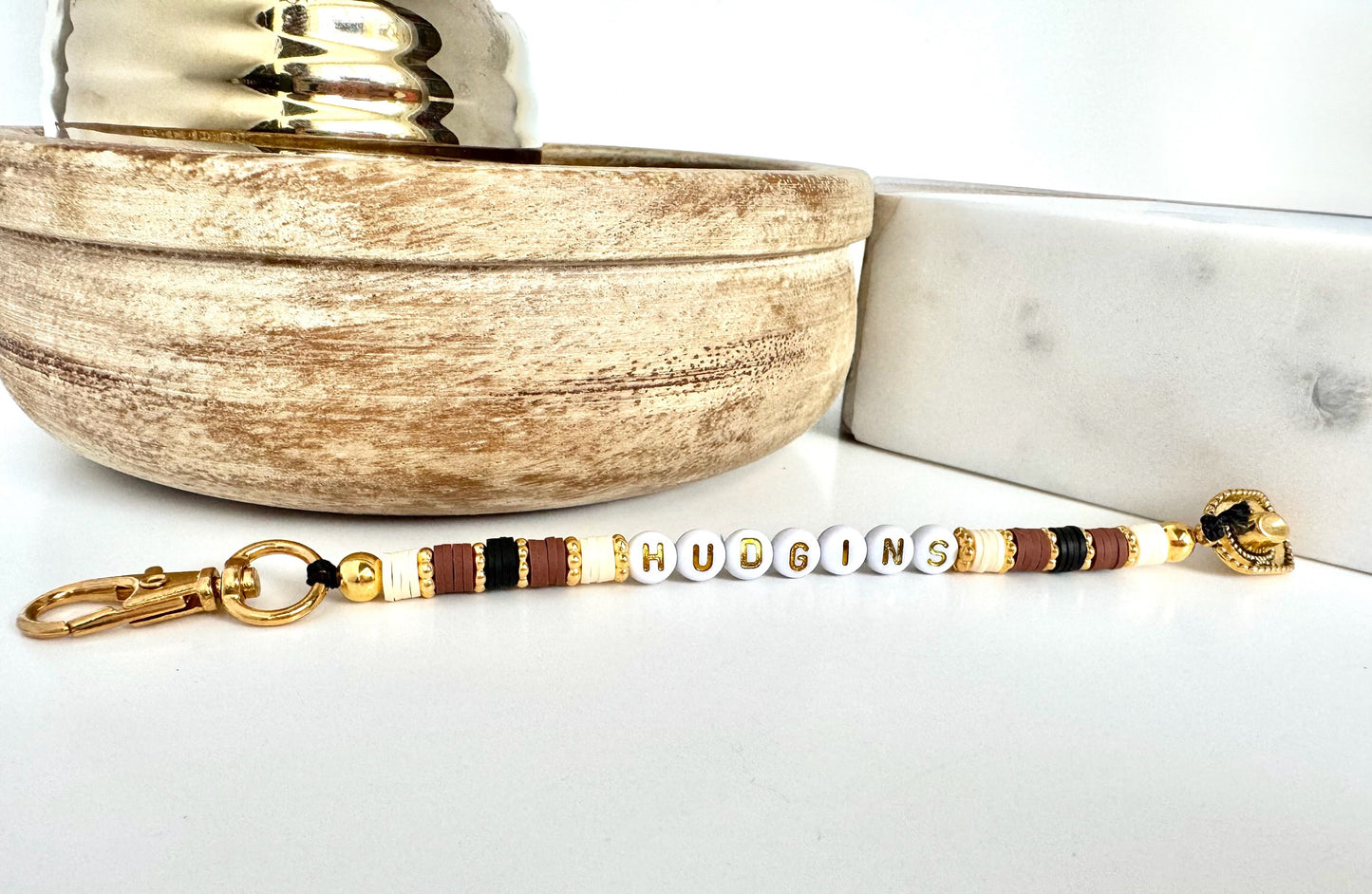 Custom Beaded Keychain