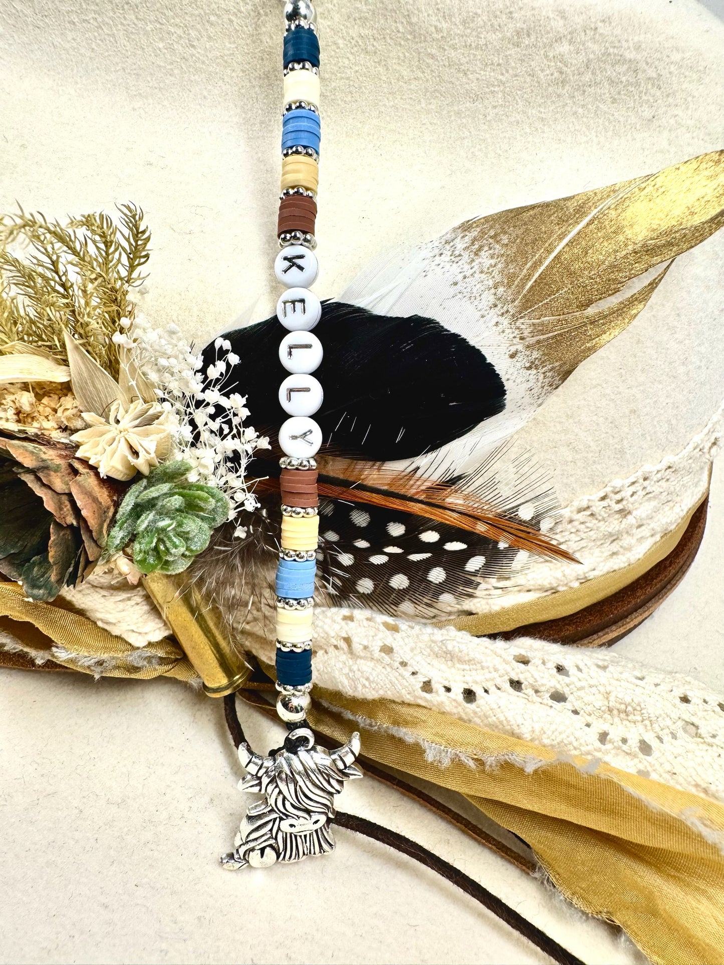 Custom Beaded Keychain