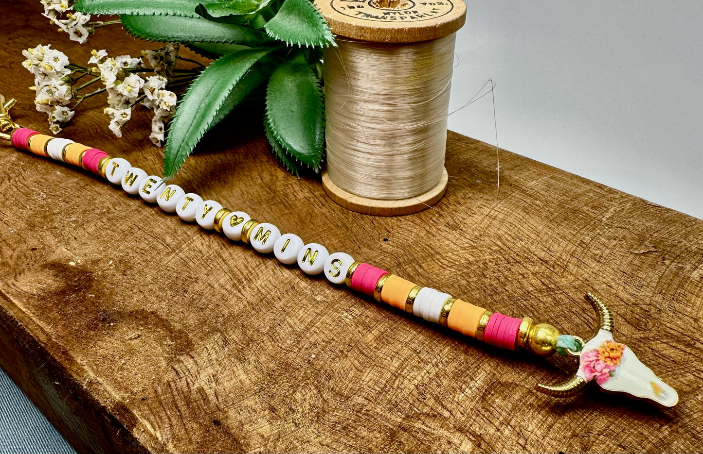 Custom Beaded Keychain