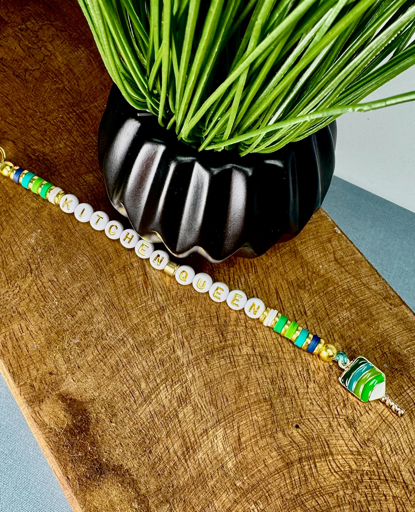 Custom Beaded Keychain