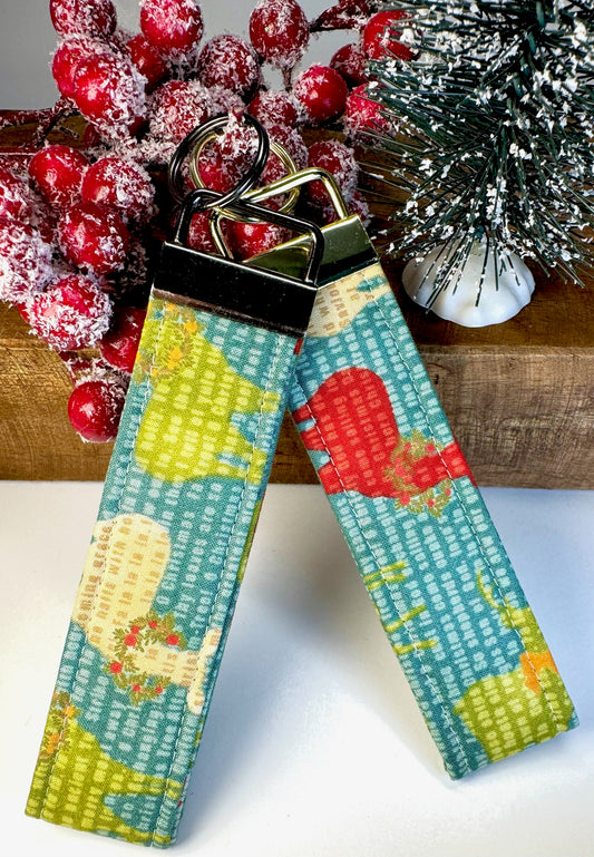 Colorful Reindeer Wristlet