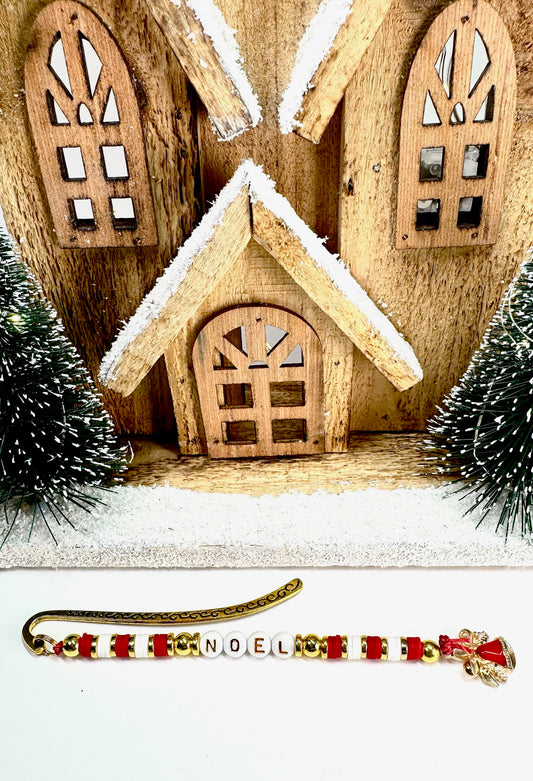 Noel Beaded Keychain