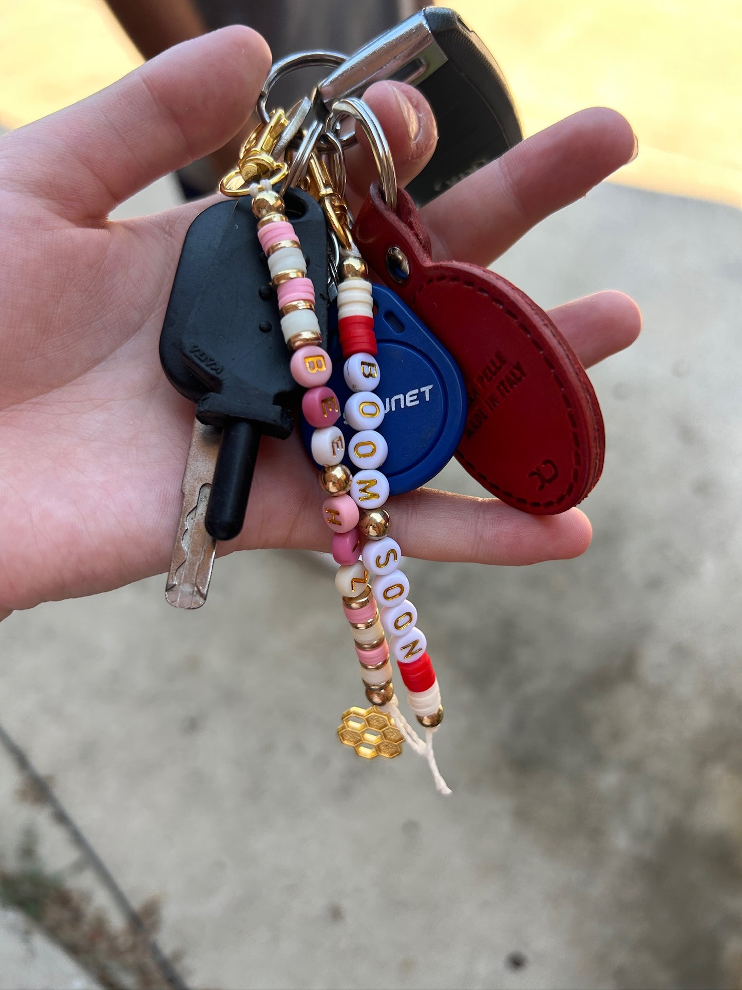 Custom Beaded Keychain