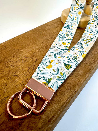 Whispers of Spring Floral Lanyard